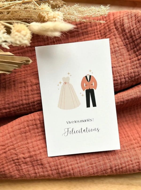 Carte de voeux - Félicitations mariage – Image 2